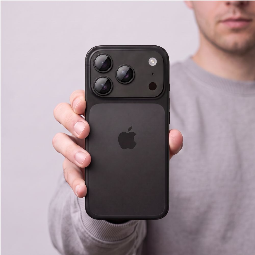 Ochranná fólia na zadnú kameru Tech-Protect CamFull Fit+ pre Apple iPhone 18 Pro Max, tvrdené sklo, čierna
