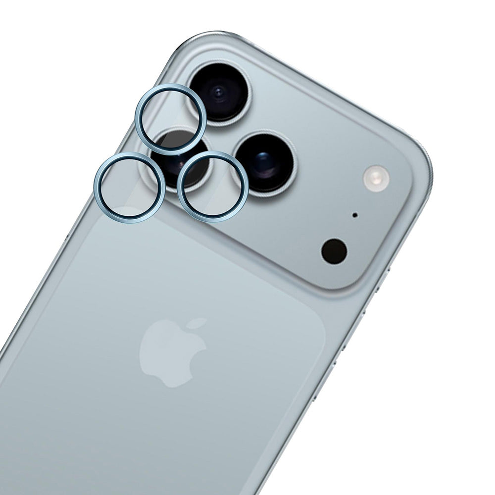 Ochranná fólia na zadnú kameru 3MK Hardy Protection Pro pre Apple iPhone 17 Pro Max / 17 Pro, Tvrdené sklo, Modrá