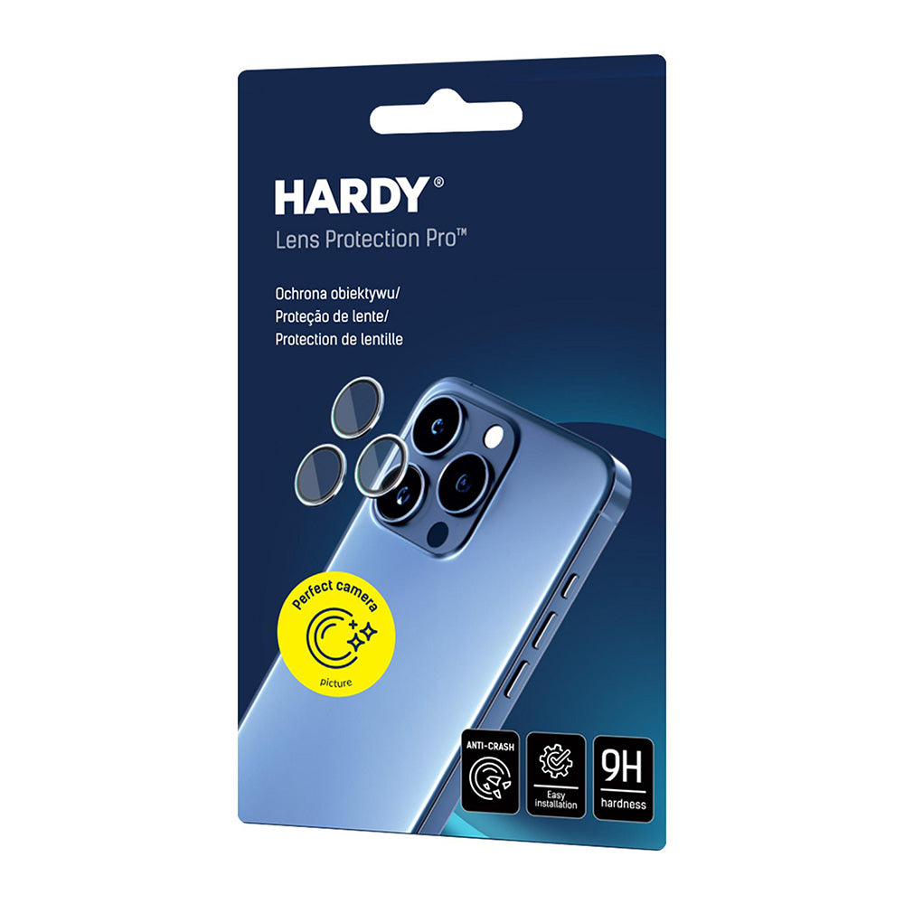 Ochranná fólia na zadnú kameru 3MK Hardy Protection Pro pre Apple iPhone 17 Pro Max / 17 Pro, Tvrdené sklo, Modrá