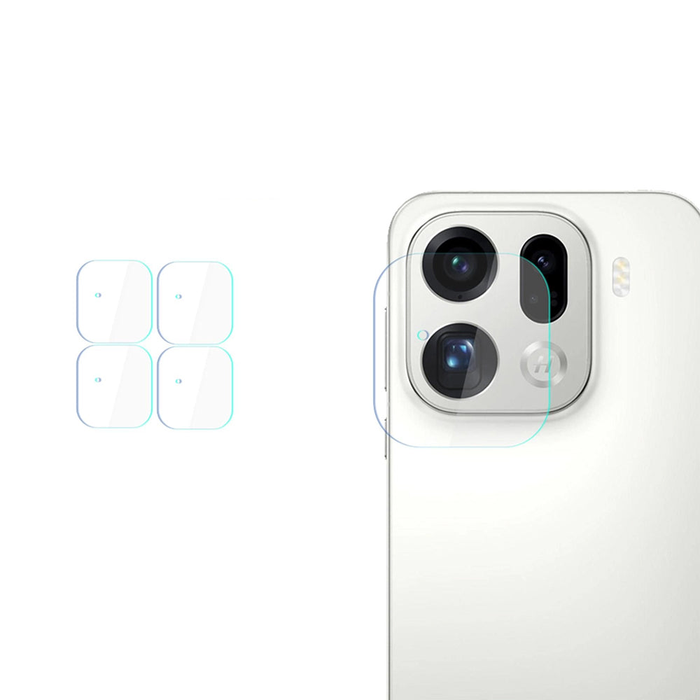 Ochranná fólia na zadnú kameru 3MK Protection pre Oppo Find X9 Pro, Kalené sklo, Sada 4 kusov, Priehľadná