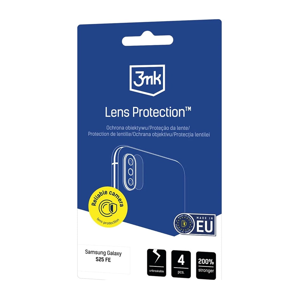 Ochranná fólia na zadnú kameru 3MK Protection pre Realme Note 70T, Kalené sklo, Sada 4 kusov, Priehľadná