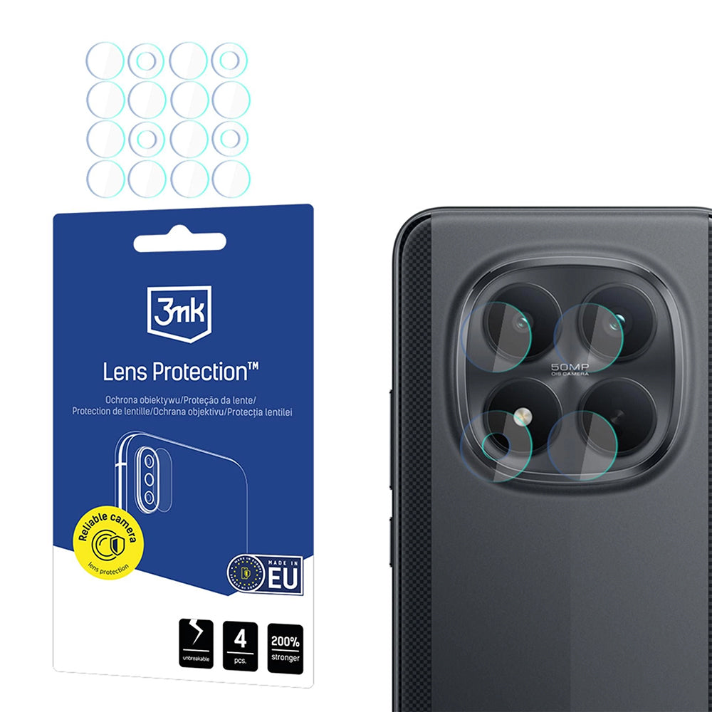 Ochranná fólia na zadnú kameru 3MK Protection pre Xiaomi Poco M8 Pro, tvrdené sklo, sada 4 kusy, priehľadná