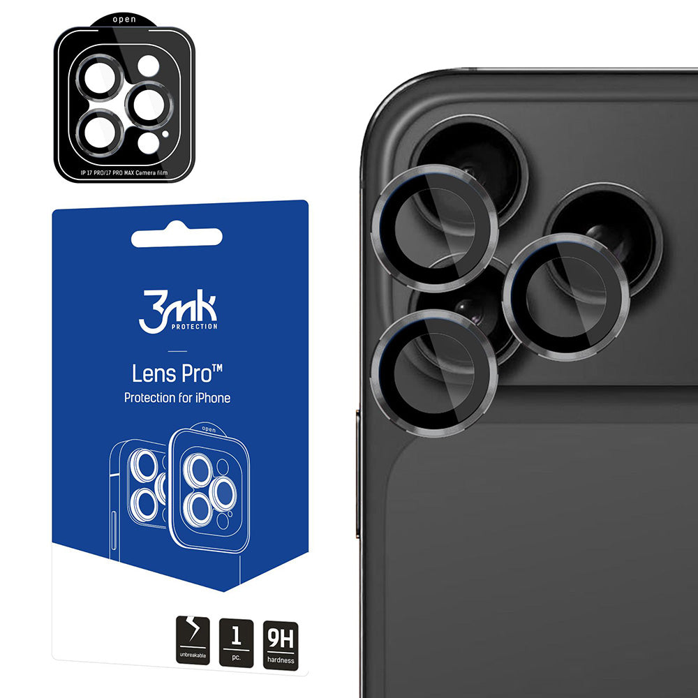 Ochranná fólia na zadnú kameru 3MK Protection Pro pre Apple iPhone 17 Pro Max / 17 Pro, Tvrdené sklo, Béžová