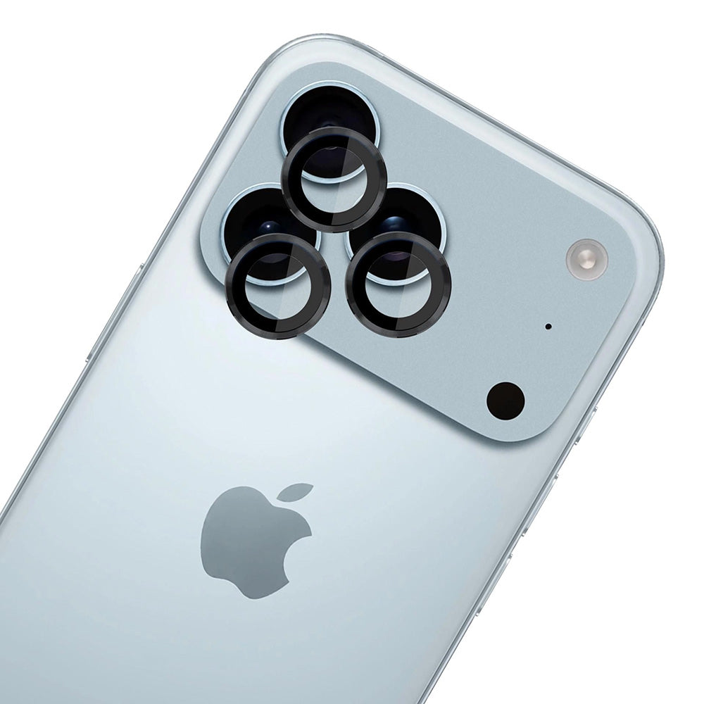 Ochranná fólia na zadnú kameru 3MK Protection Pro pre Apple iPhone 17 Pro Max / 17 Pro, Kalené sklo, Čierna