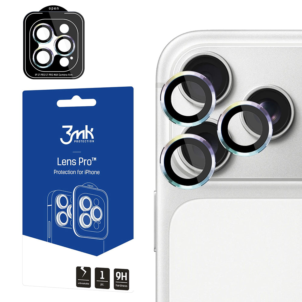 Ochranná fólia na zadnú kameru 3MK Protection Pro pre Apple iPhone 18 Pro / 18 Pro Max, tvrdené sklo, viacfarebná