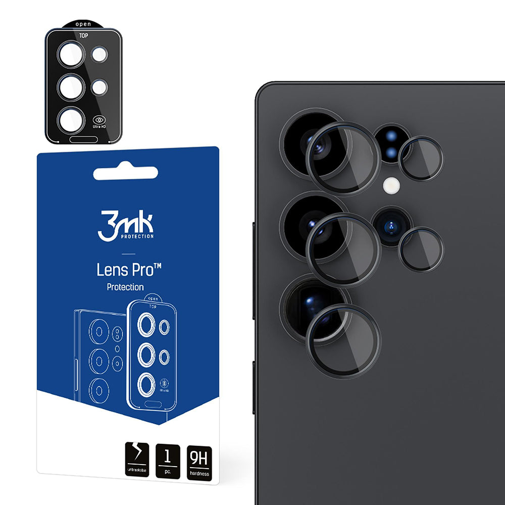 Ochranná fólia na zadnú kameru 3MK Protection Pro pre Samsung Galaxy S25 Ultra S938, tvrdené sklo, priehľadná