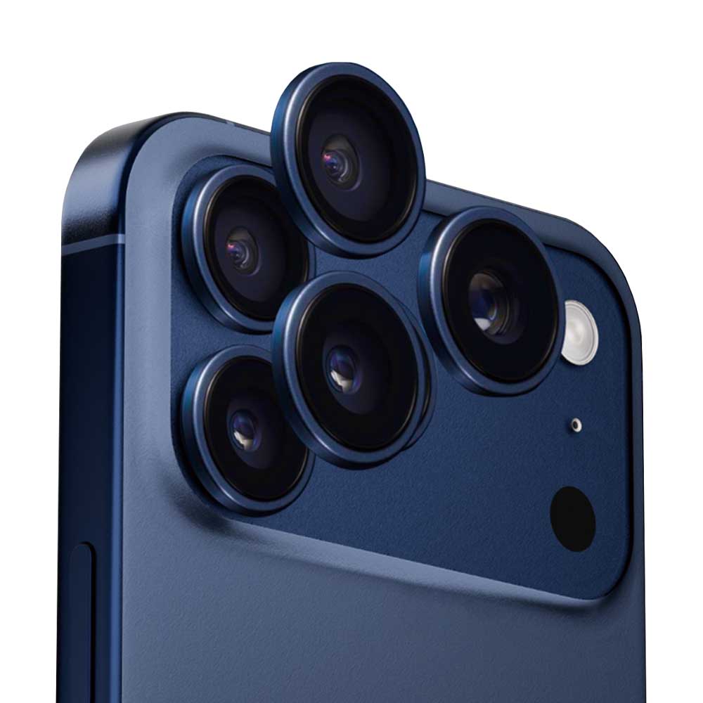 Ochranná fólia Anank AR na zadnú kameru pre Apple iPhone 17 Pro Max / 17 Pro, Tvrdené sklo, Modrá