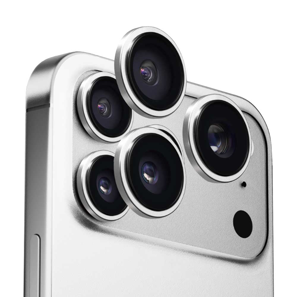 Ochranná fólia Anank AR na zadnú kameru pre Apple iPhone 17 Pro Max / 17 Pro, Kalené sklo, Strieborná