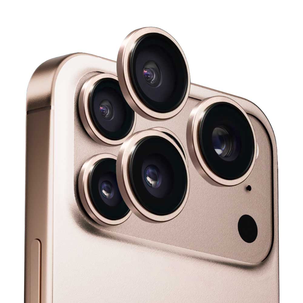 Ochranná fólia Anank AR na zadnú kameru pre Apple iPhone 17 Pro Max / 17 Pro, Tvrdené sklo, Zlatá