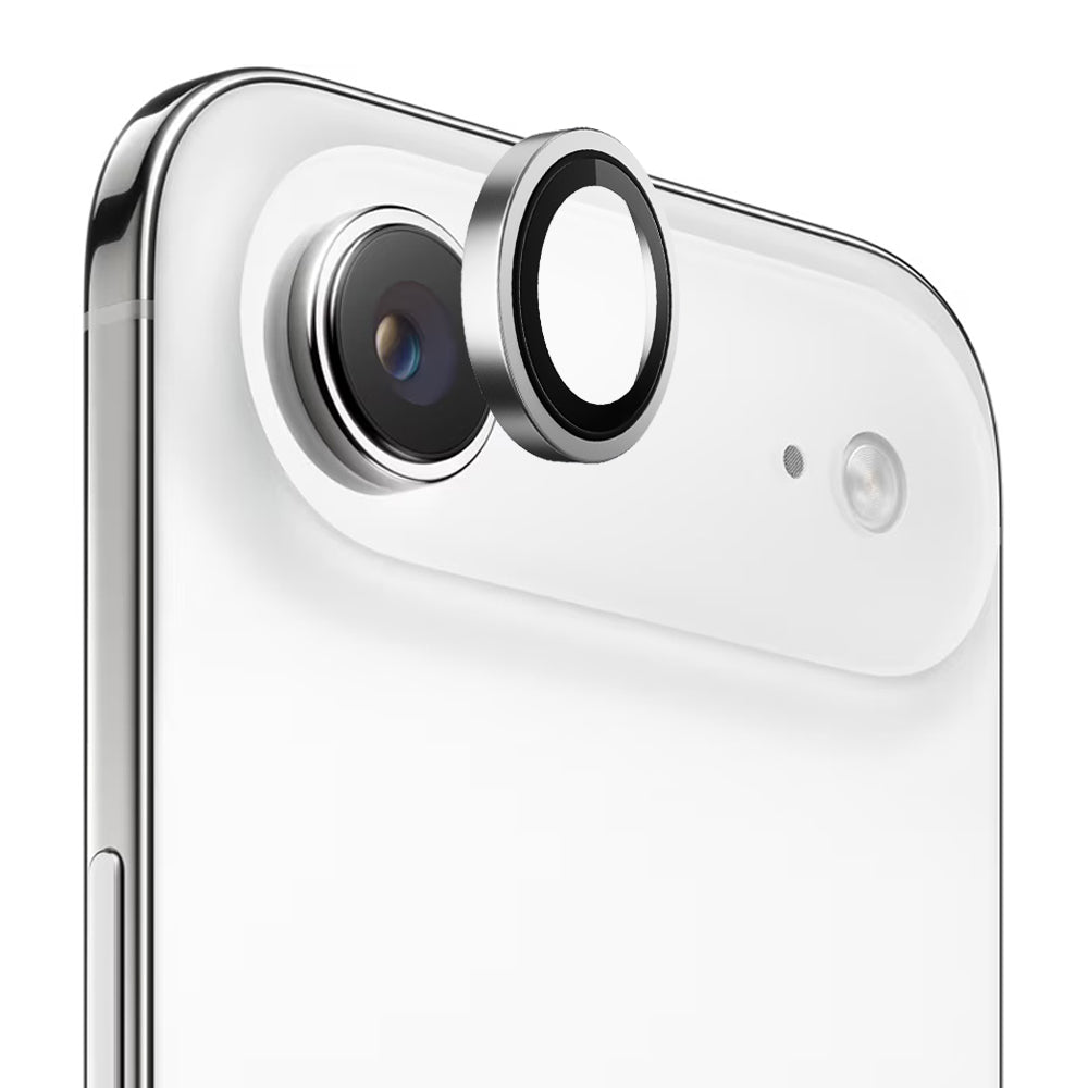 Ochranná fólia na zadnú kameru Blueo Metal Frame pre Apple iPhone 17 Air, Tvrdené sklo, Strieborná