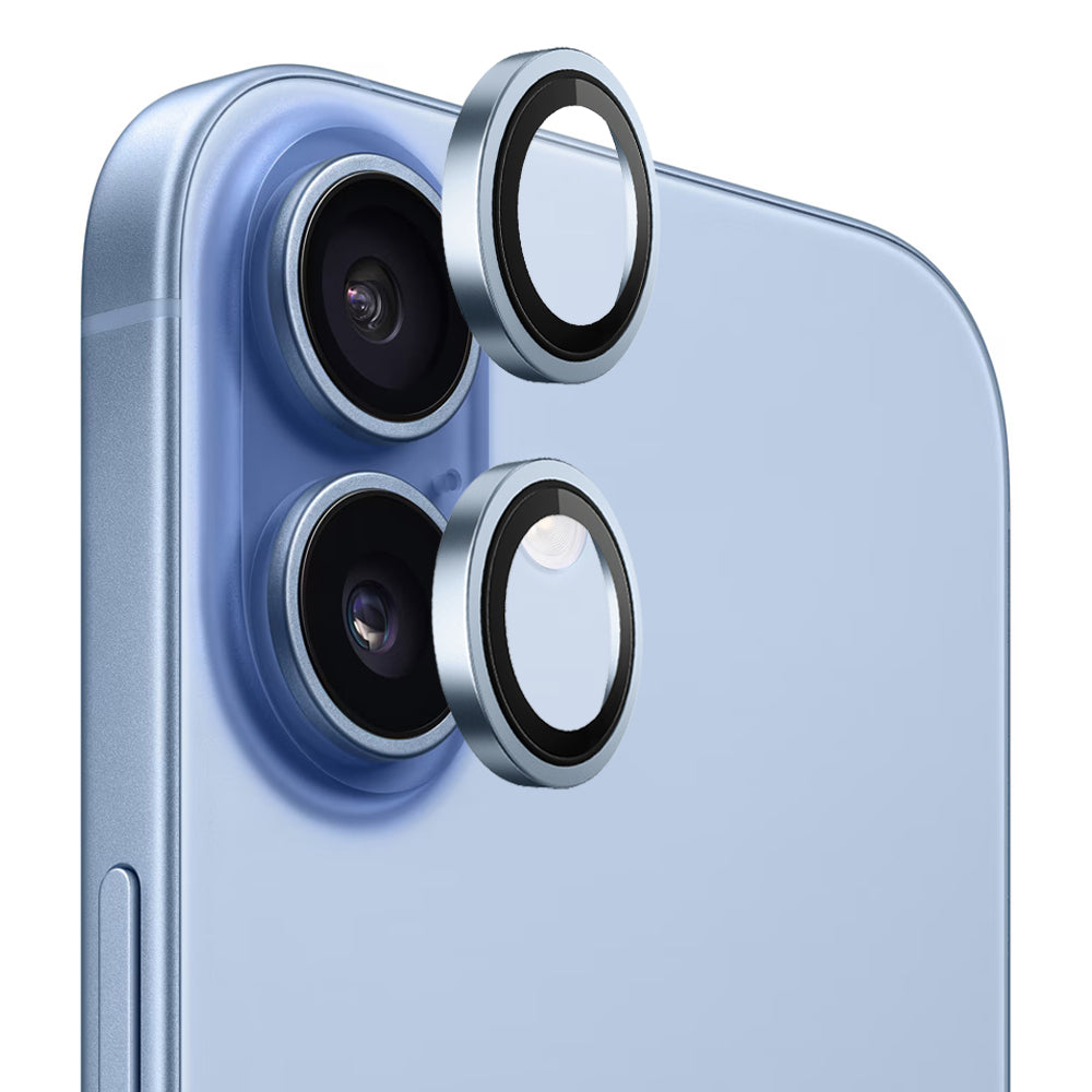 Ochranná fólia Blueo Metal Frame na zadnú kameru pre Apple iPhone 17, Tvrdené sklo, Modrá