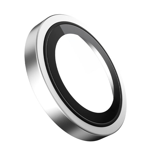 Ochranná fólia na zadnú kameru Blueo Metal Frame pre Apple iPhone 17, Kalené sklo, Strieborná