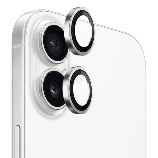 Ochranná fólia na zadnú kameru Blueo Metal Frame pre Apple iPhone 17, Kalené sklo, Strieborná