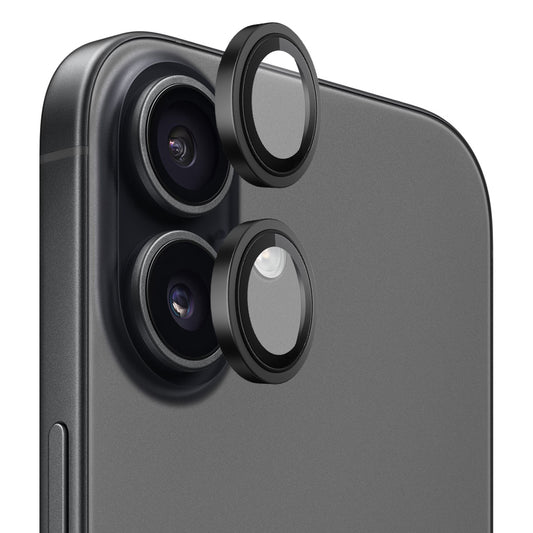 Ochranná fólia na zadnú kameru Blueo Metal Frame pre Apple iPhone 17, Tvrdené sklo, Čierna