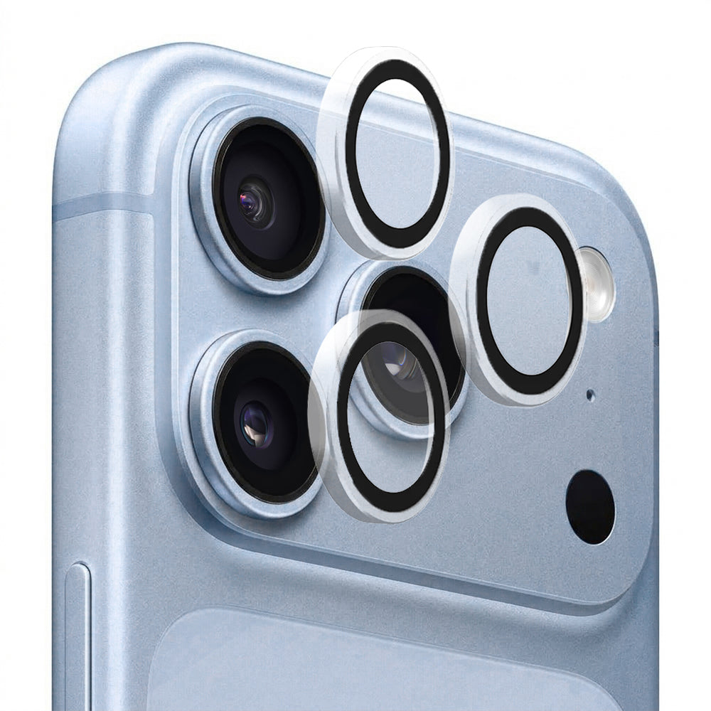 Ochranná fólia na zadný fotoaparát Blueo Metal Frame pre Apple iPhone 18 Pro / 18 Pro Max, tvrdené sklo, priehľadná