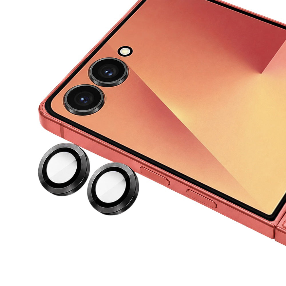 Ochranná fólia na zadnú kameru Blueo pre Samsung Galaxy Z Flip8 F776, tvrdené sklo, čierna