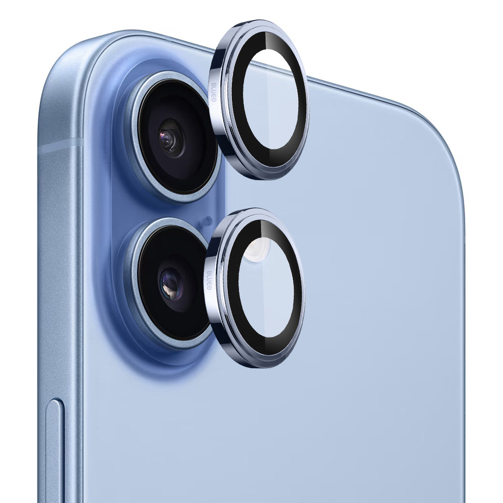 Ochranná fólia Blueo Sapphire Crystal na zadnú kameru pre Apple iPhone 17, Tvrdené sklo, Modrá