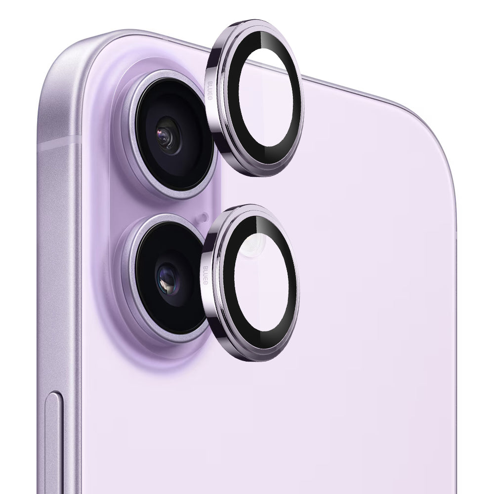 Ochranná fólia na zadnú kameru Blueo Sapphire Crystal pre Apple iPhone 17, Tvrdené sklo, Fialová