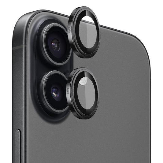 Ochranná fólia Blueo Sapphire Crystal na zadnú kameru pre Apple iPhone 17, Tvrdené sklo, Čierna