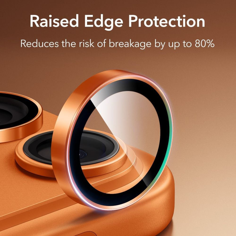 Ochranná fólia na zadnú kameru ESR Armorite pre Apple iPhone 14 Pro, Tvrdené sklo, Oranžová