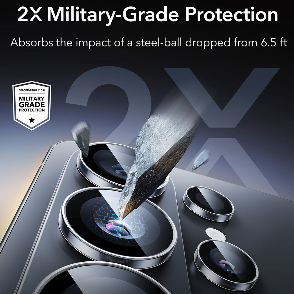 Ochranná fólia ESR Armorite na zadnú kameru pre Samsung Galaxy S26 Ultra S948, Kalené sklo, Priehľadná