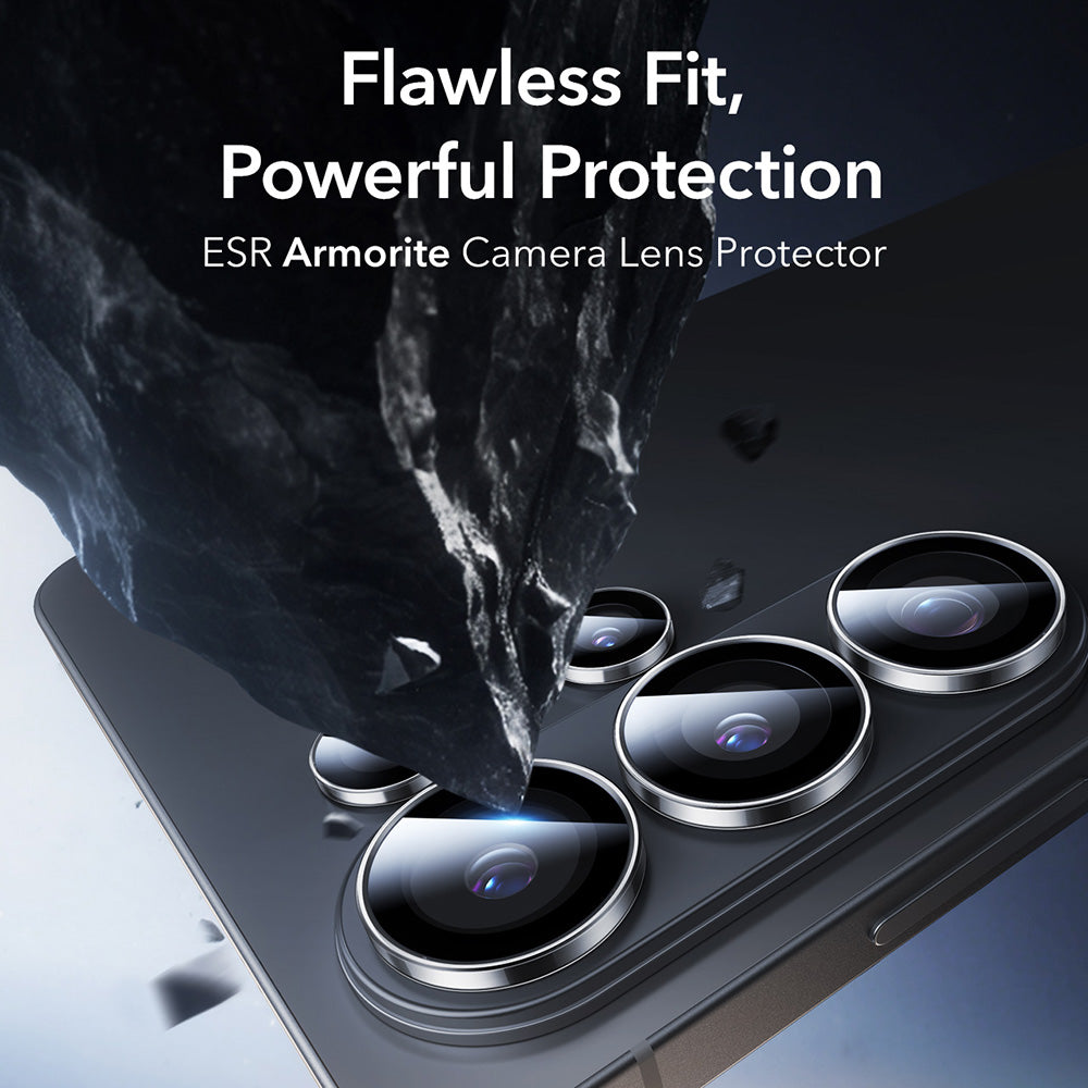 Ochranná fólia ESR Armorite na zadnú kameru pre Samsung Galaxy S26 Ultra S948, Kalené sklo, Priehľadná