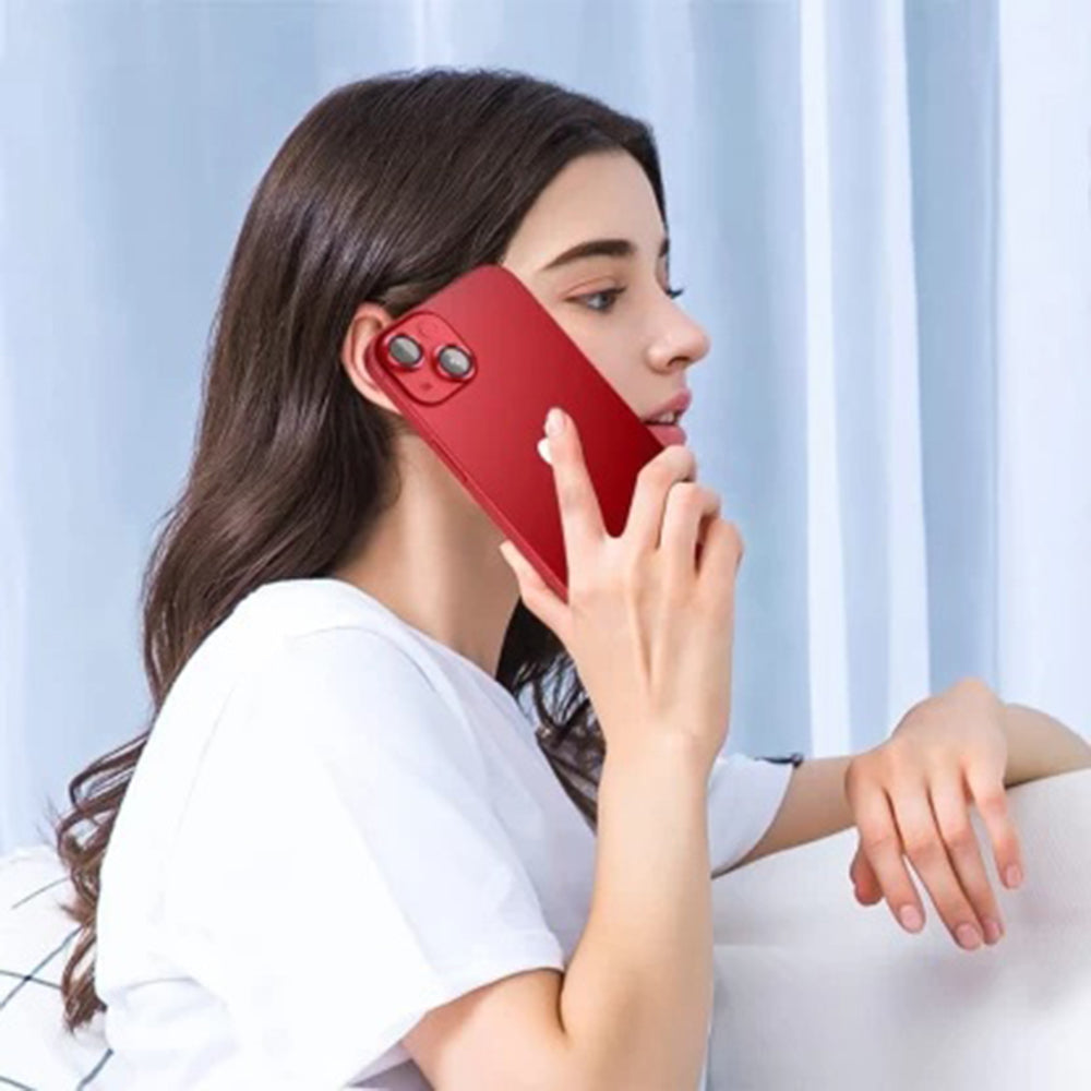 Ochranná fólia na zadnú kameru Lito S+ pre Apple iPhone 14, tvrdené sklo, červená