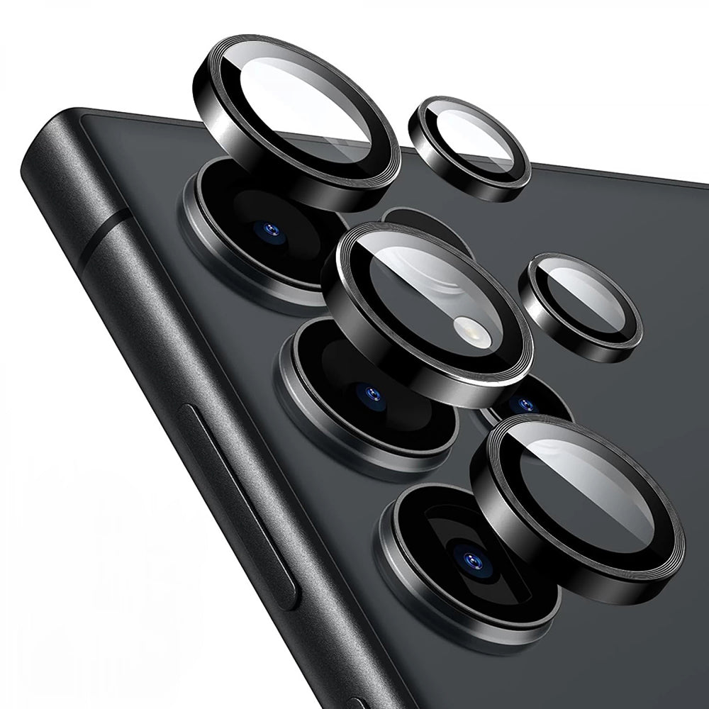 Ochranná fólia Lito S+ na zadnú kameru pre Samsung Galaxy S26 Ultra S948, Tvrdené sklo, Čierna