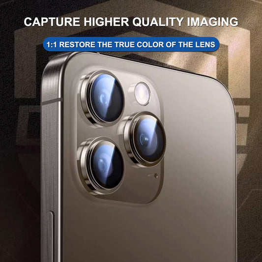 Rear Camera Protection Film Lito Titanium AR for Apple iPhone 17 Air, Tempered Glass, Blue