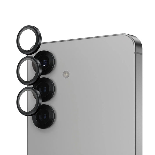 Ochranná fólia PanzerGlass Hoops na zadnú kameru pre Samsung Galaxy S25 S931, Tvrdené sklo, Čierna