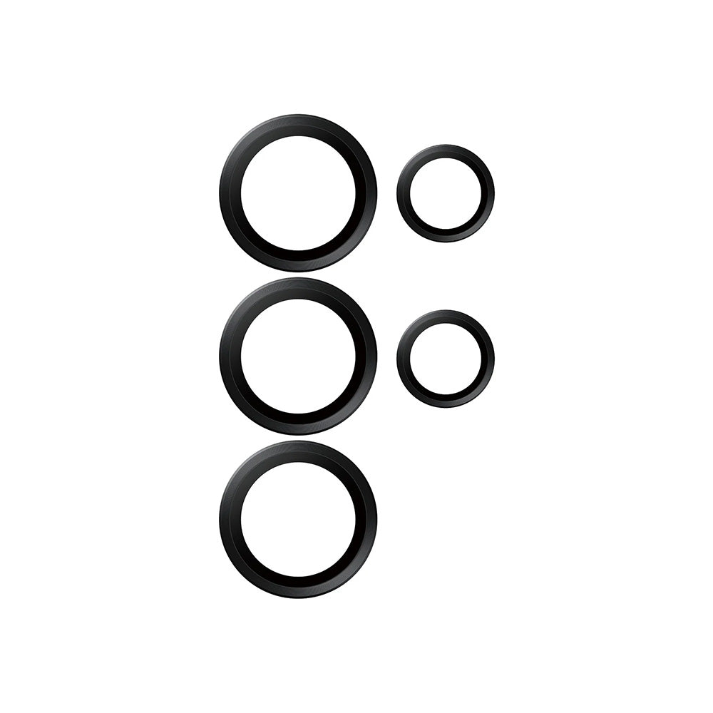 Ochranná fólia PanzerGlass Hoops na zadnú kameru pre Samsung Galaxy S25 Ultra S938, Tvrdené sklo, Čierna