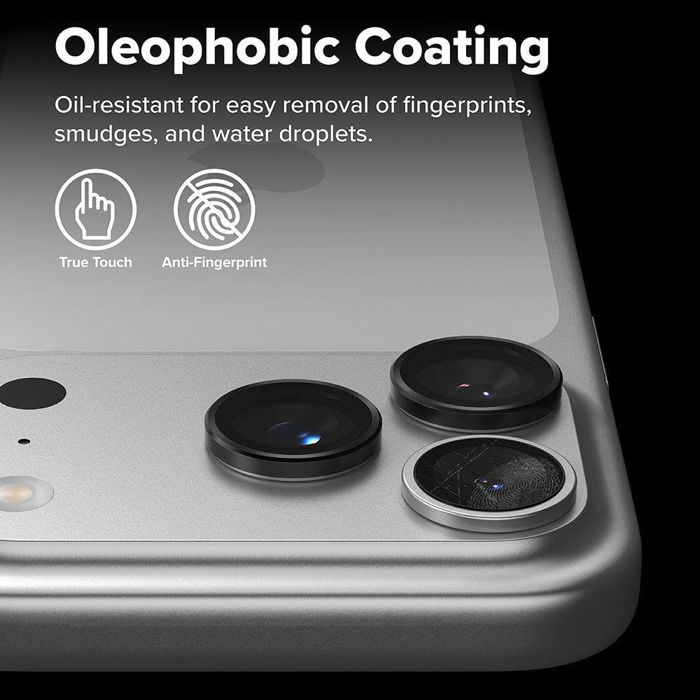 Ochranná fólia Ringke na zadnú kameru pre Apple iPhone 17 Pro Max / 17 Pro, Tvrdené sklo, Čierna
