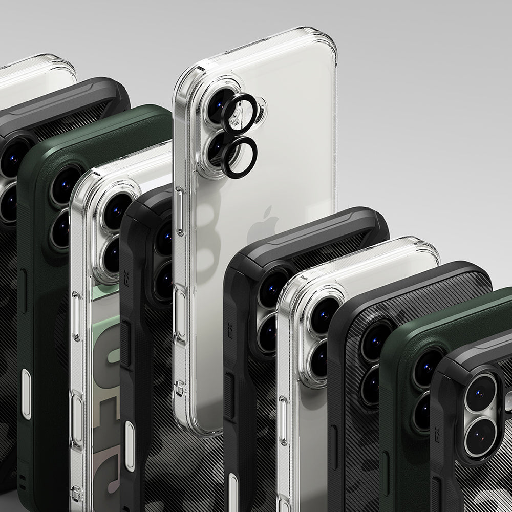 Ochranná fólia Ringke na zadnú kameru pre Apple iPhone 17, Tvrdené sklo, Čierna