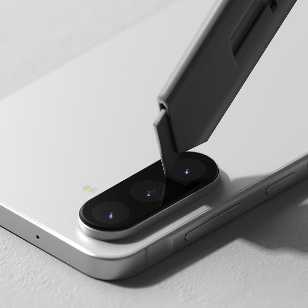 Ochranná fólia Ringke na zadnú kameru pre Samsung Galaxy A56 A566, Tvrdené sklo, Sada 2 kusy, Čierna