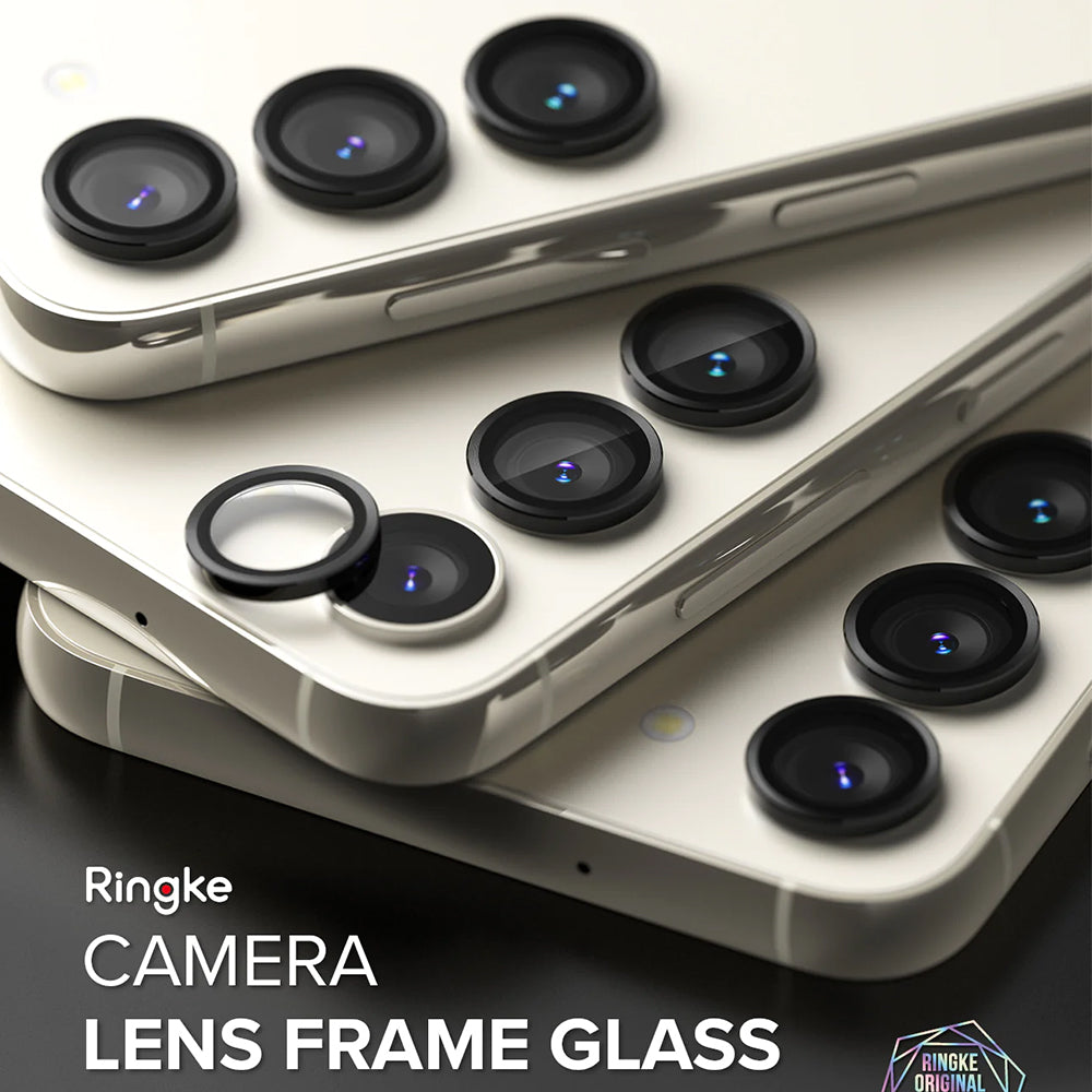 Ochranná fólia Ringke na zadnú kameru pre Samsung Galaxy S23+ S916 / S23 S911, Tvrdené sklo, Čierna