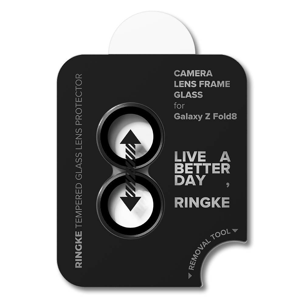 Ochranná fólia na zadnú kameru Ringke pre Samsung Galaxy Z Fold8 F971, tvrdené sklo, sada 2 kusy, čierna