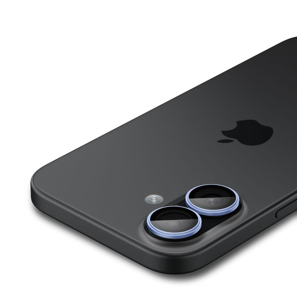 Ochranná fólia na zadnú kameru Spigen GlastR EZ FIT Optik Pro pre Apple iPhone 17 / 16 Plus / 16, tvrdené sklo, sada 2 kusy, modrá