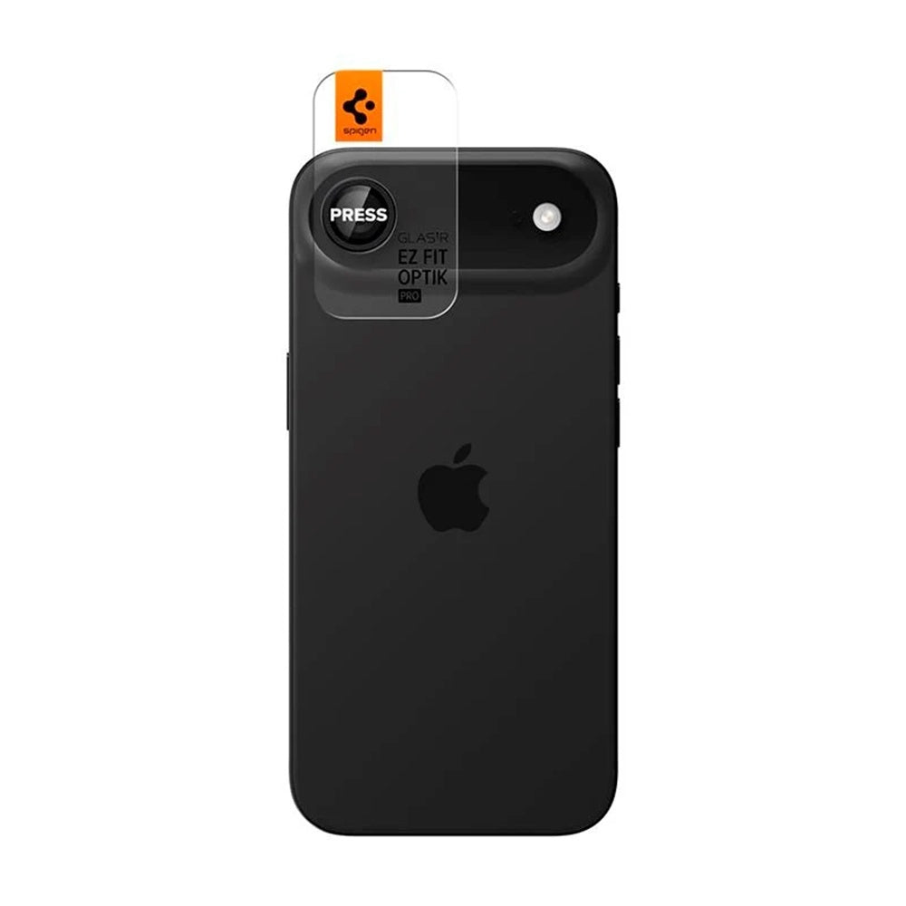 Ochranná fólia na zadnú kameru Spigen GlastR EZ FIT Optik Pro pre Apple iPhone 17 Air, Kalené sklo, Sada 2 kusy, Čierna AGL09863