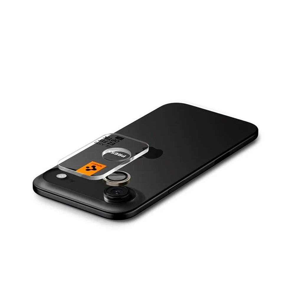 Ochranná fólia na zadnú kameru Spigen GlastR EZ FIT Optik Pro pre Apple iPhone 17 Air, Kalené sklo, Sada 2 kusy, Čierna AGL09863