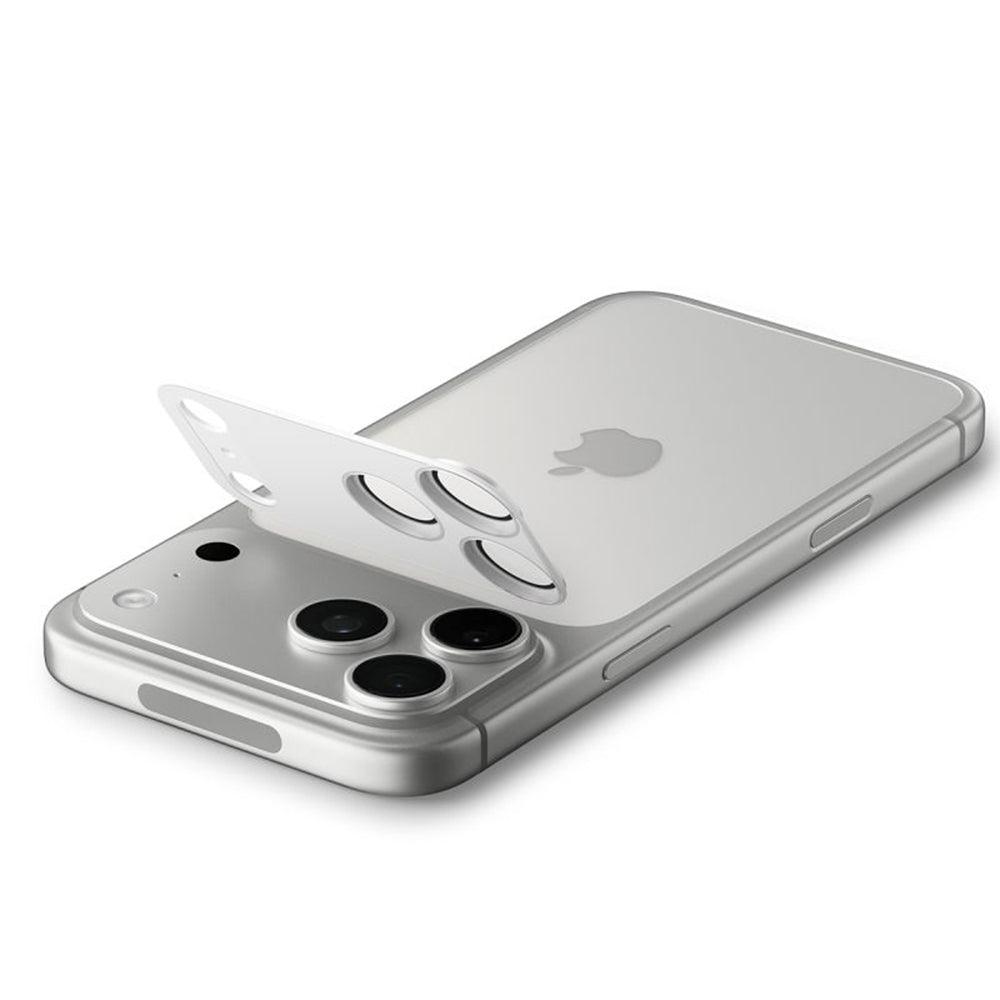 Ochranná fólia na zadnú kameru Spigen GlastR EZ FIT Optik Pro XL pre Apple iPhone 17 Pro Max, Tvrdené sklo, Strieborná AGL10652