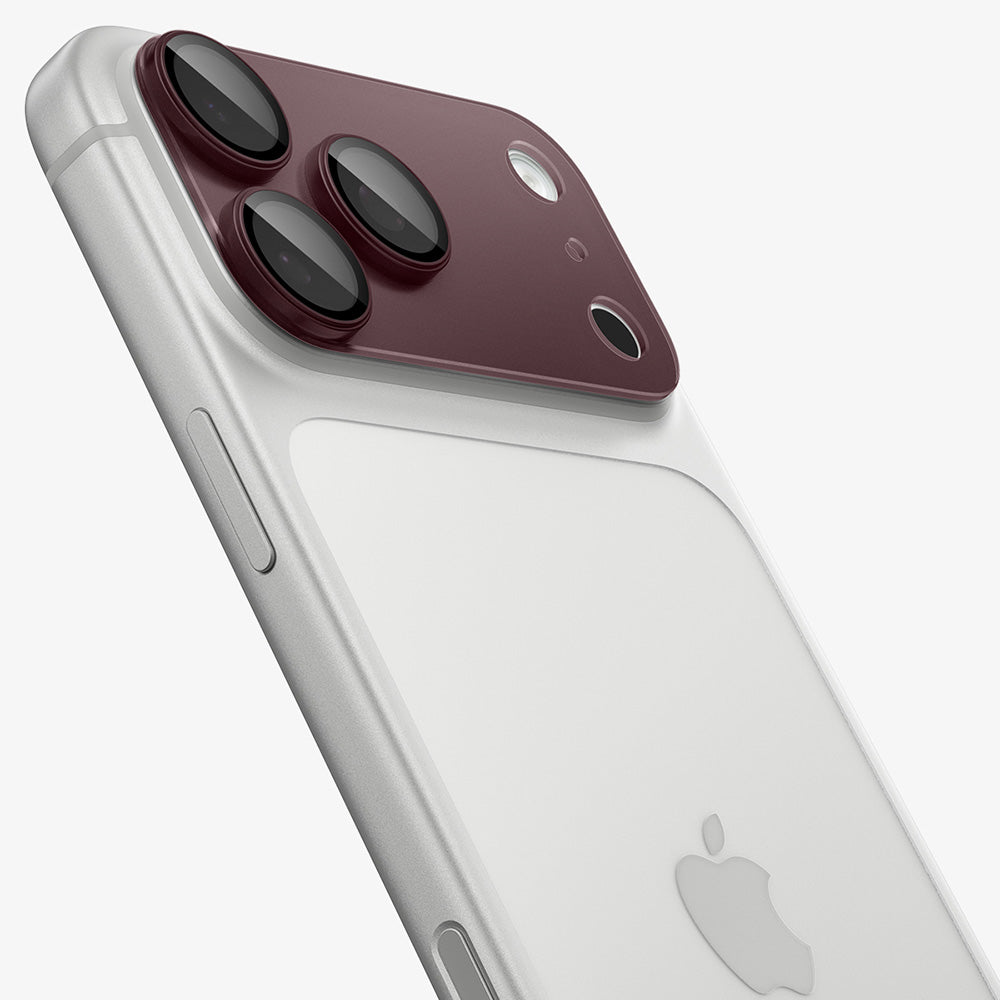 Ochranná fólia na zadnú kameru Spigen GlastR EZ FIT Optik Pro XL pre Apple iPhone 18 Pro Max, tvrdené sklo, vínová AGL12040