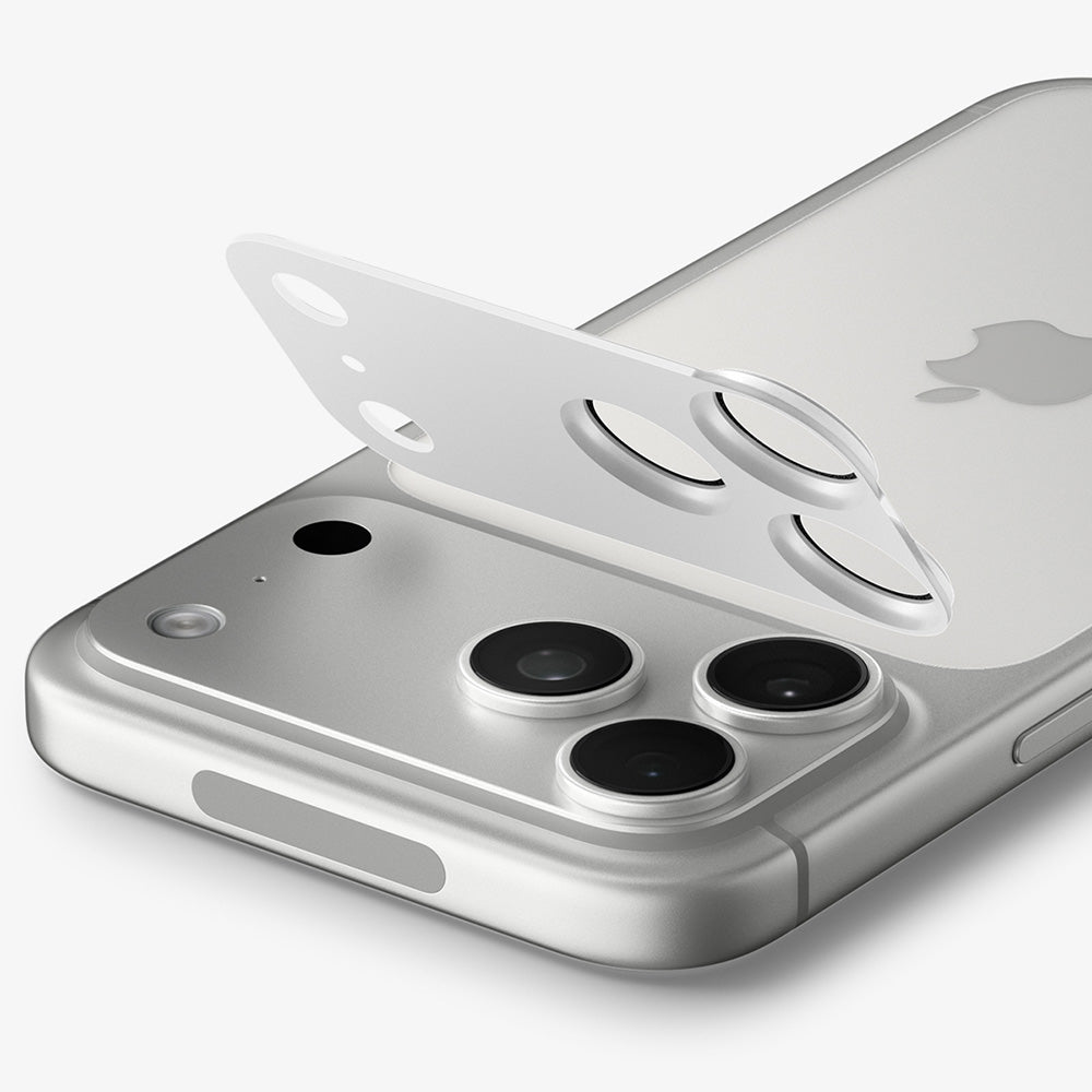 Ochranná fólia na zadnú kameru Spigen GlastR EZ FIT Optik Pro XL pre Apple iPhone 18 Pro, tvrdené sklo, strieborná AGL12038
