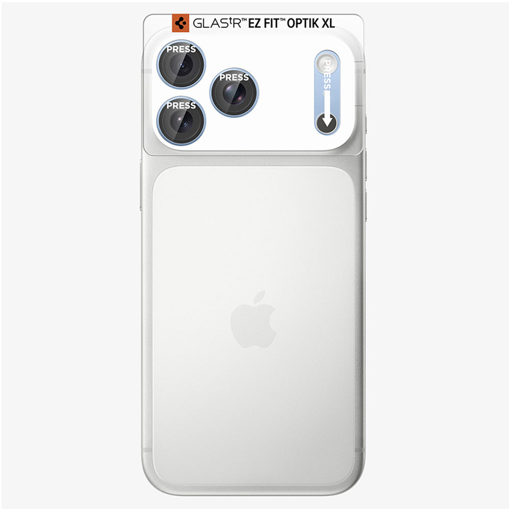Ochranná fólia na zadnú kameru Spigen GlastR EZ FIT Optik Pro XL pre Apple iPhone 18 Pro, tvrdené sklo, modrá AGL12037