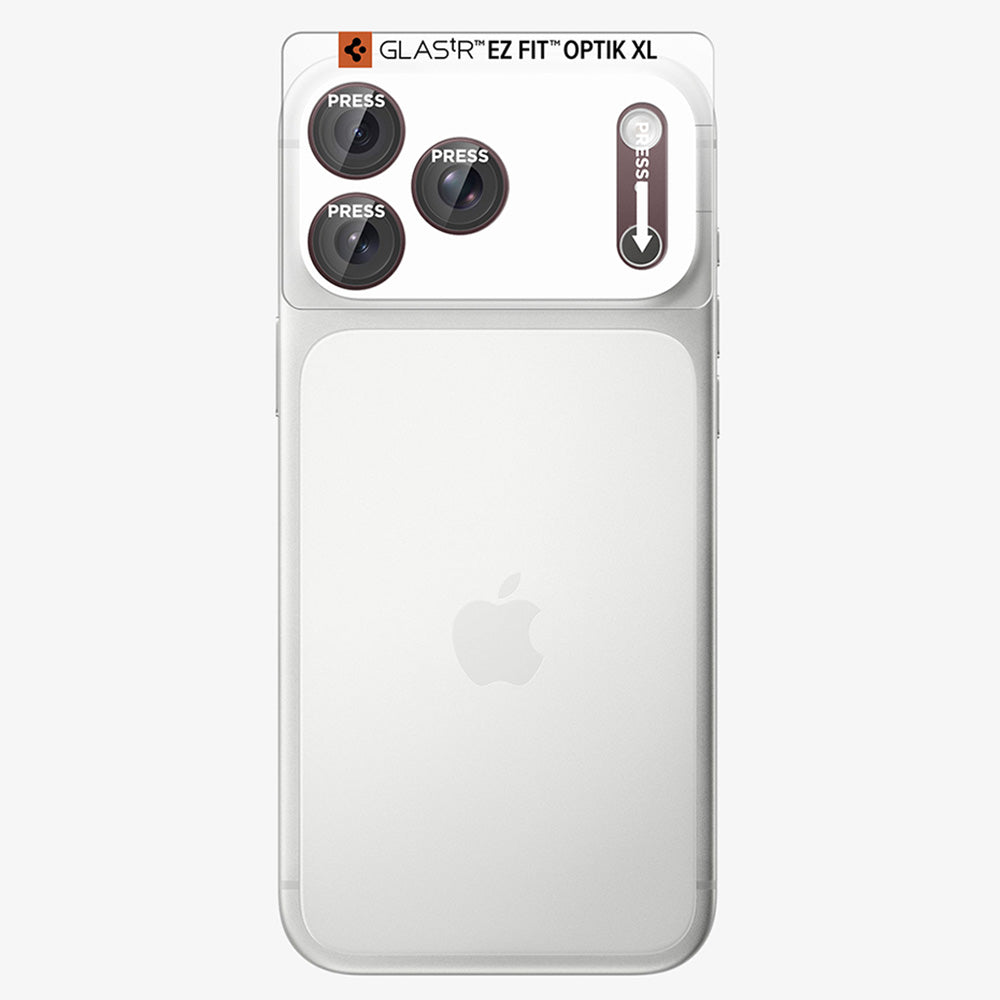 Ochranná fólia na zadnú kameru Spigen GlastR EZ FIT Optik Pro XL pre Apple iPhone 18 Pro, tvrdené sklo, vínová AGL12036