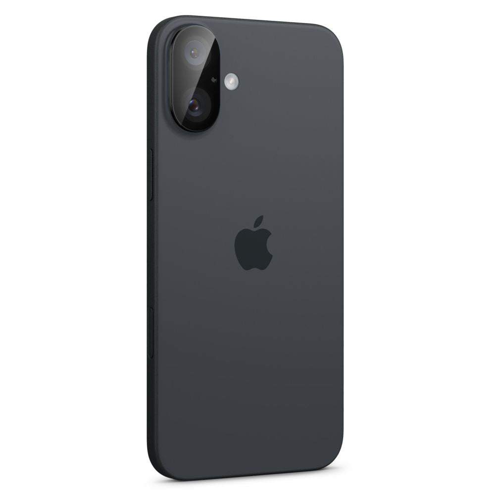 Ochranná fólia na zadnú kameru Spigen GlastR Optik pre Apple iPhone 16 Plus / 16, Kalené sklo, Sada 2 kusy, Čierna AGL07922