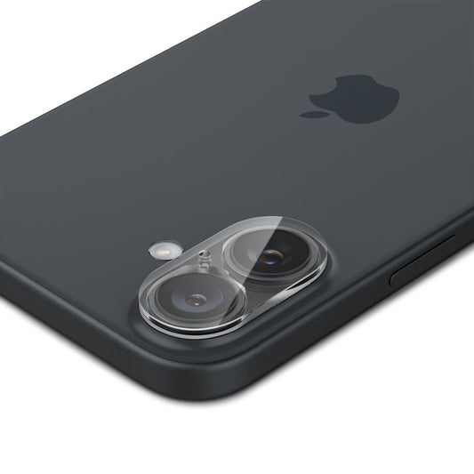 Ochranná fólia na zadnú kameru Spigen GlastR Optik pre Apple iPhone 16 Plus / 16, tvrdené sklo, sada 2 kusy, priehľadná AGL07923