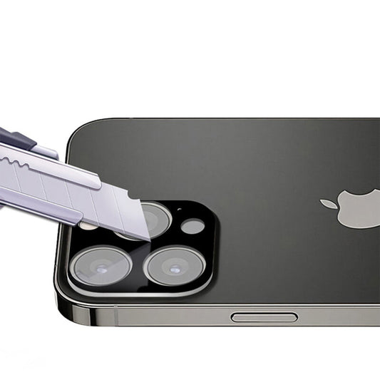 Ochranná fólia na zadnú kameru Techsuit pre Apple iPhone 13 Pro Max / 13 Pro, tvrdené sklo, čierna
