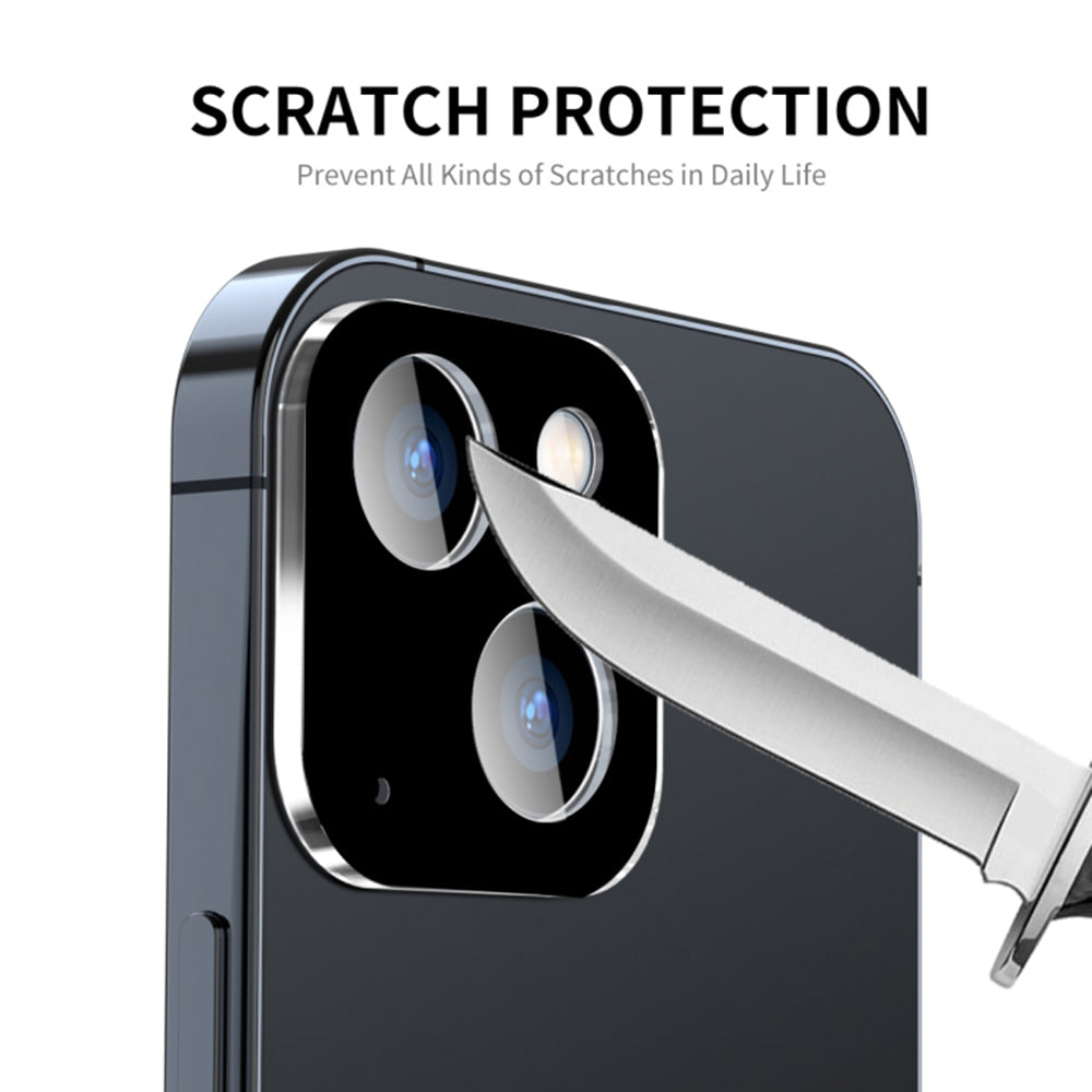 Ochranná fólia na zadnú kameru Techsuit pre Apple iPhone 15 Plus / 15, tvrdené sklo, čierna