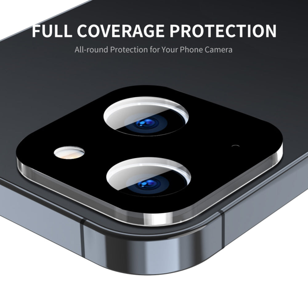 Ochranná fólia na zadnú kameru Techsuit pre Apple iPhone 15 Plus / 15, tvrdené sklo, čierna