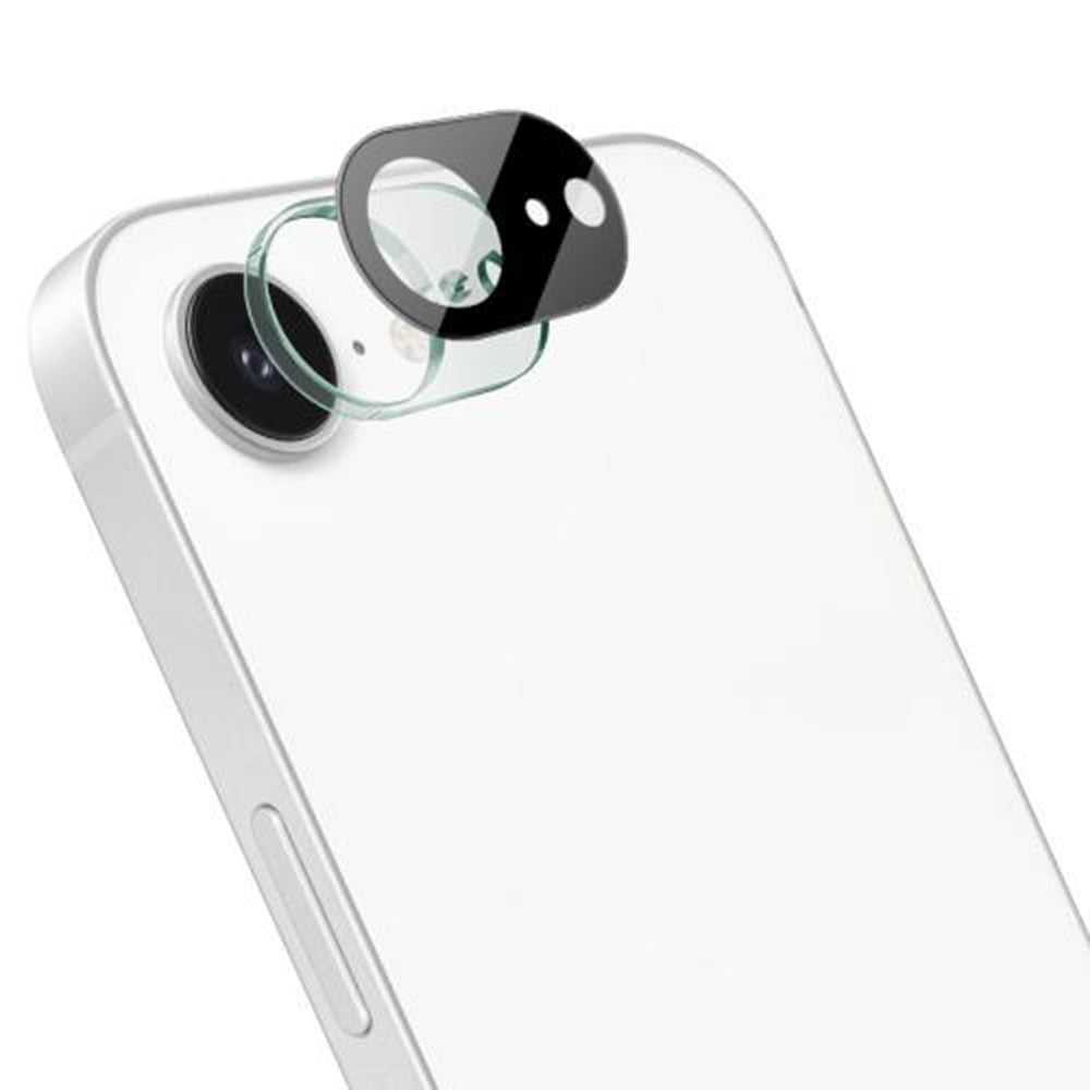 Ochranná fólia na zadnú kameru Techsuit pre Apple iPhone 17e / 16e, tvrdené sklo, čierna